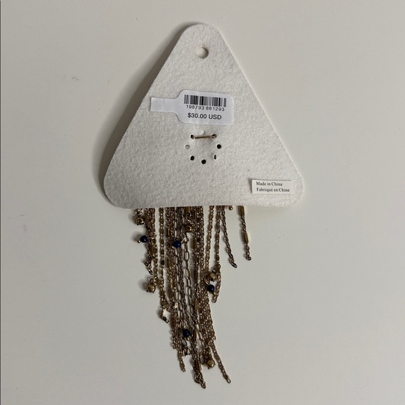 Free People Cresta Dangle Brooch Pin Gold Bird wings NWT $30 - Picture 4 of 4